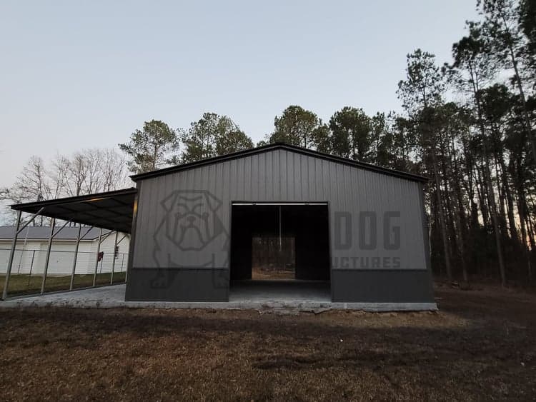 42' x 40' x 12'-9' Half Carolina Barn
